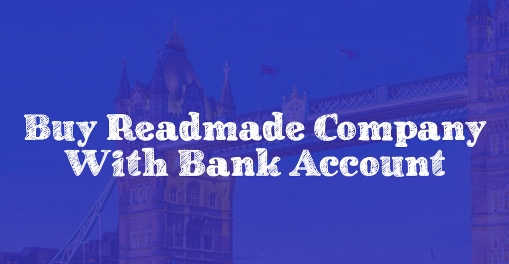 readymade company with bank account