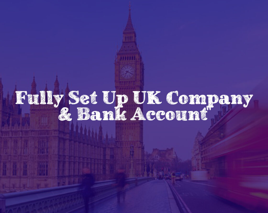 UK readymade company with bank account